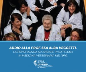 Lutto nel mondo della Veterinaria. Addio alla prof.ssa Veggetti